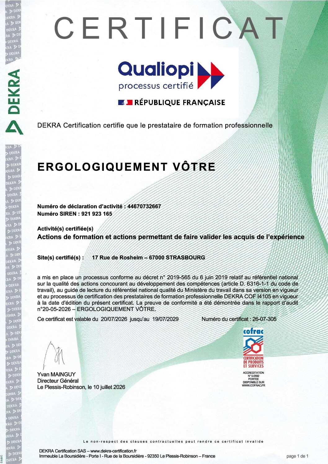 Lire la suite à propos de l’article QUALIOPI AU SERVICE DE VOTRE REUSSITE